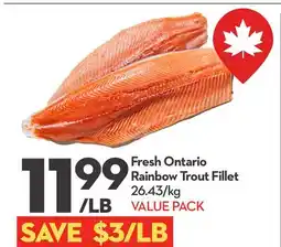 Longo's Fresh Ontario Rainbow Trout Fillet offer