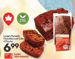 Longo's Longo's Pumpkin Chocolate Loaf Cake offer