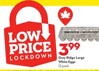 Longo's Gray Ridge Large White Eggs offer