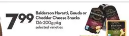 Longo's Havarti, Gouda or Cheddar Cheese Snacks offer