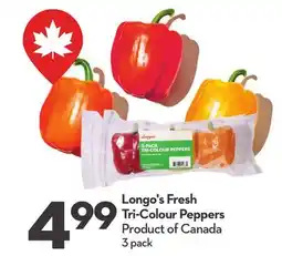 Longo's Fresh Tri-Colour Peppers offer
