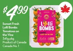 Longo's Fresh Lolli Bombs Tomatoes on the Vine offer