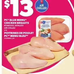 Independent Grocer PC BLUE MENU CHICKEN BREASTS, 3'S offer