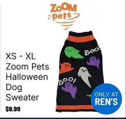 Ren’s Pets Depot Zoom Pets Halloween Dog Sweater offer