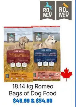 Ren’s Pets Depot Romeo Bags of Dog Food offer