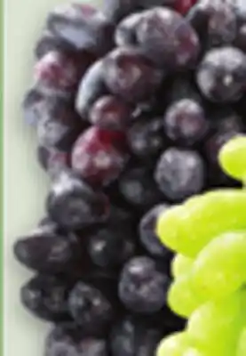 Metro JUMBO RED OR GREEN OR LARGE BLACK OR CANDY HEART SEEDLESS GRAPES offer