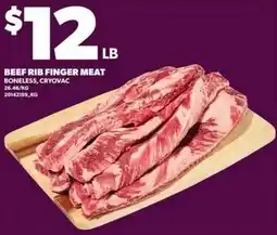 Loblaws Beef rib finger meat offer