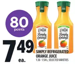 Metro SIMPLY REFRIGERATED ORANGE JUICE offer