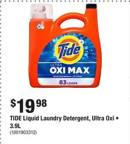 Home Depot TIDE Liquid Laundry Detergent, Ultra Oxi • offer