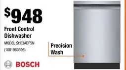 Home Depot Front Control Dishwasher offer