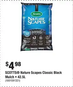 Home Depot SCOTTS Nature Scapes Classic Black Mulch • offer