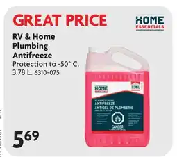 Home Hardware RV & Home Plumbing Antifreeze offer