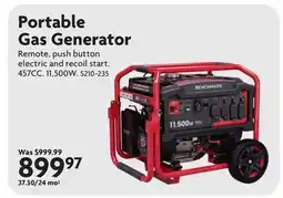Home Hardware Portable Gas Generator offer