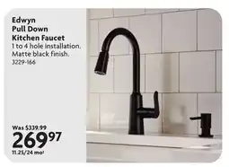 Home Hardware Edwyn Pull Down Kitchen Faucet offer