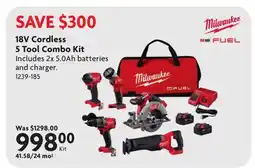 Home Hardware 18V Cordless 5 Tool Combo Kit offer