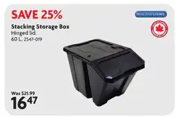 Home Hardware Stacking Storage Box offer