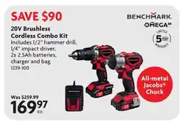 Home Hardware 20V Brushless Cordless Combo Kit offer