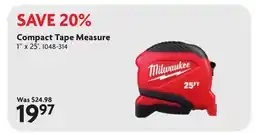Home Hardware Compact Tape Measure offer