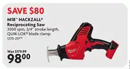 Home Hardware M18 HACKZALL Reciprocating Saw offer