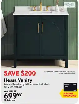 Home Hardware Hessa Vanity offer