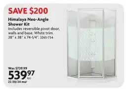 Home Hardware Himalaya Neo-Angle Shower Kit offer