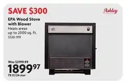 Home Hardware EPA Wood Stove with Blower offer
