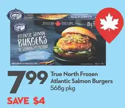 Garden Foods True North Atlantic Salmon Burgers offer