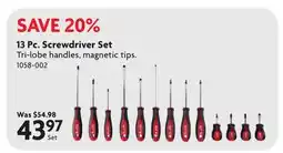 Home Hardware 13 Pc. Screwdriver Set offer