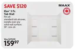 Home Hardware Elan 5 Pc. Tub Wall offer