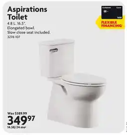 Home Hardware Aspirations Toilet offer