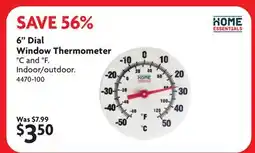 Home Hardware 6 Dial Window Thermometer offer