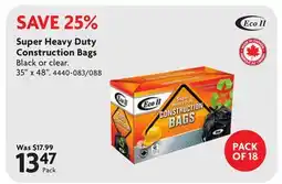 Home Hardware Super Heavy Duty Construction Bags offer