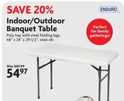 Home Hardware Indoor/Outdoor Banquet Table offer