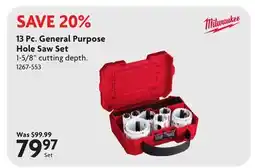 Home Hardware 13 Pc. General Purpose Hole Saw Set offer