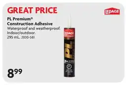 Home Hardware PL Premium Construction Adhesive offer