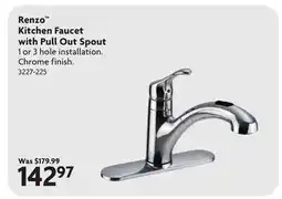 Home Hardware Renzo Kitchen Faucet with Pull Out Spout offer