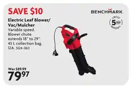 Home Hardware Electric Leaf Blower/ Vac/Mulcher offer