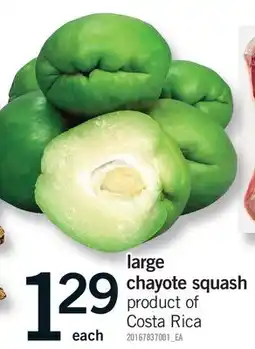 Fortinos LARGE CHAYOTE SQUASH offer