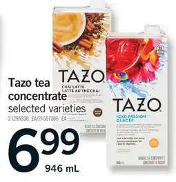 Fortinos TAZO TEA CONCENTRATE offer