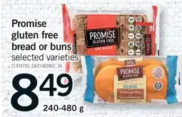 Fortinos PROMISE GLUTEN FREE BREAD OR BUNS offer