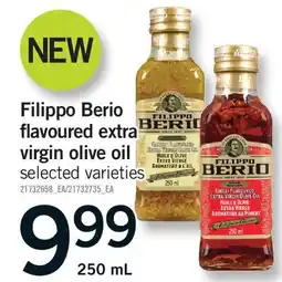 Fortinos FILIPPO BERIO FLAVOURED EXTRA VIRGIN OLIVE OIL offer