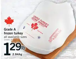 Fortinos GRADE A FROZEN TURKEY offer