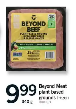 Fortinos BEYOND MEAT PLANT BASED GROUNDS offer