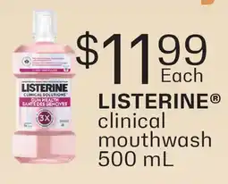Fortinos LISTERINE CLINICAL MOUTHWASH offer