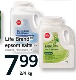 Fortinos LIFE BRAND EPSOM SALTS, 2/4 KG offer