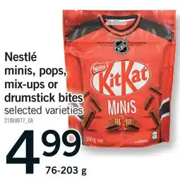 Fortinos NESTLÉ MINIS, POPS, MIX-UPS OR DRUMSTICK BITES offer