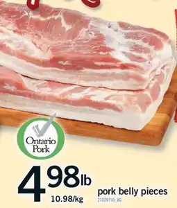 Fortinos PORK BELLY PIECES offer