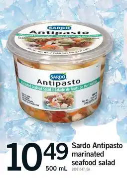 Fortinos SARDO ANTIPASTO MARINATED SEAFOOD SALAD offer