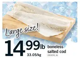 Fortinos BONELESS SALTED COD, Large size offer
