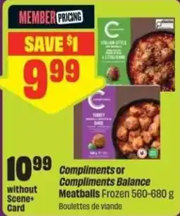 Chalo FreshCo Compliments or Compliments Balance Meatballs offer